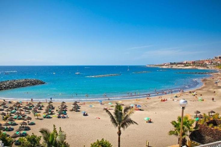 Amazing 3 Bedroom Apartment On The First Line Of The Best Las Americas Beach, Air Conditioner And Terrace Ocean View Playa de las Americas  Eksteriør bilde